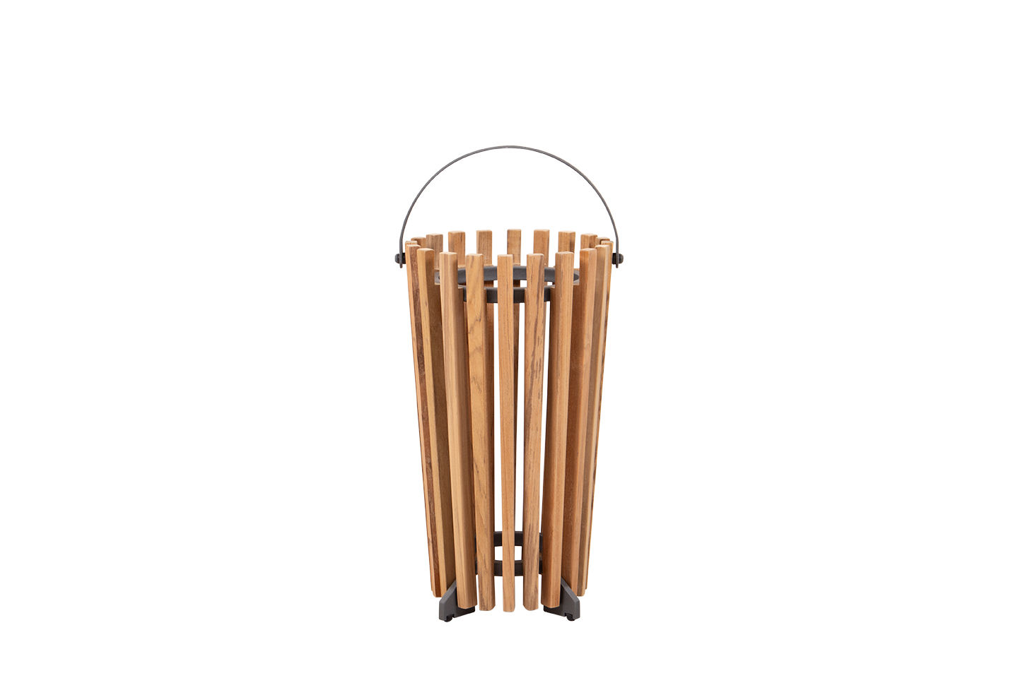 i-konic teak pendant/lantern lamp, medium 40 cm (16")
